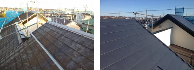 横浜市青葉区の屋根修理、カバー工法例
